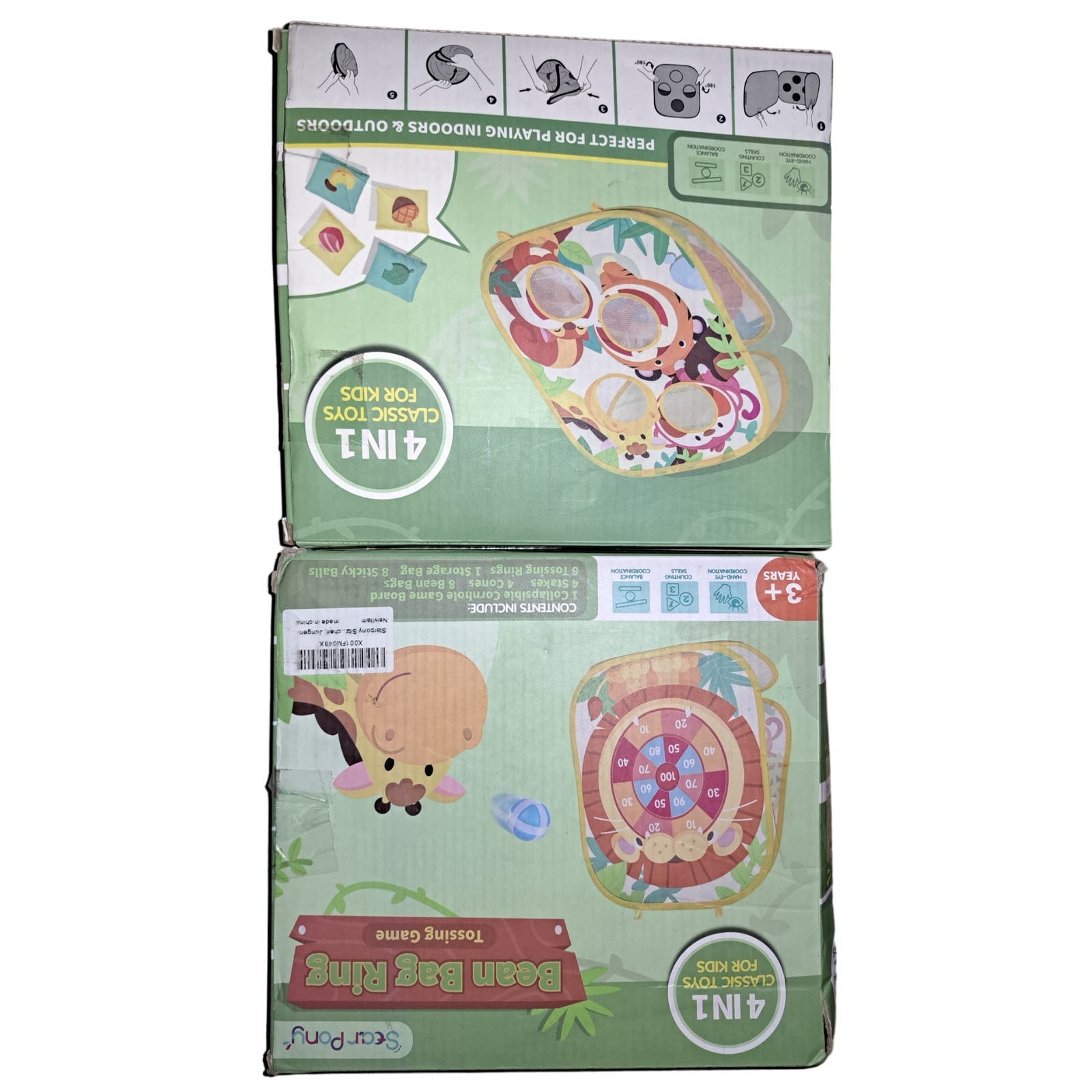 Nib Two Beanbag Toss Games 4 In 1 Games Get Two With An Order